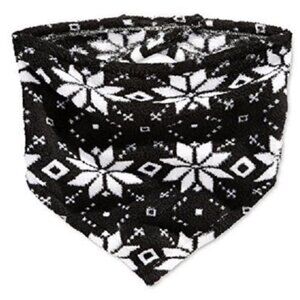 Family Pajamas Pet Dog Holiday Christmas Bandana, Black, Small/Medium S/M